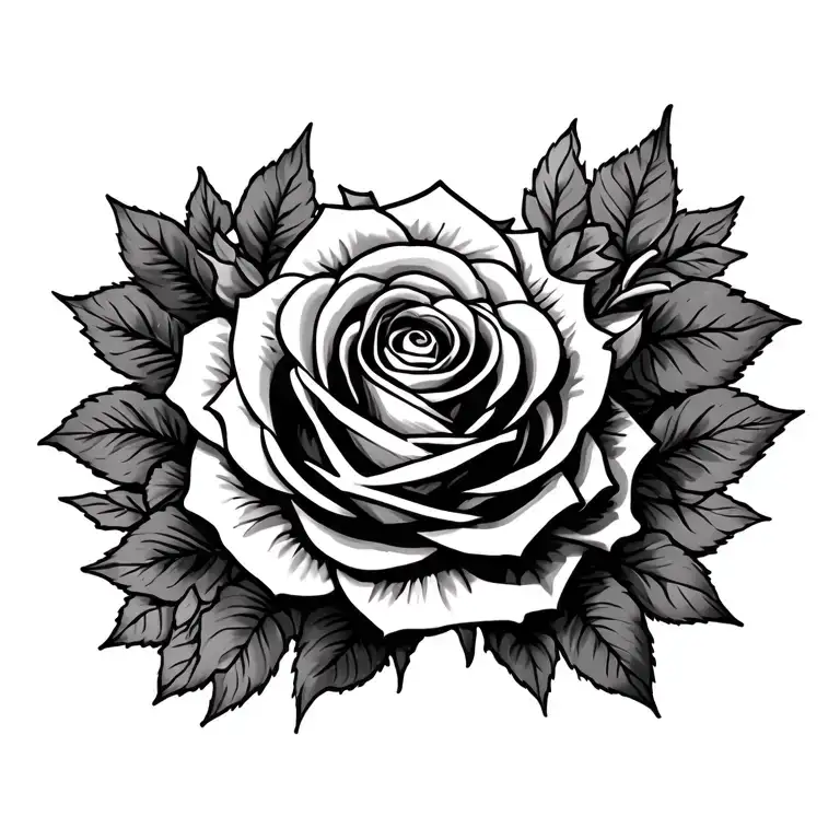 rose and anchor tattoo tattoo design idea