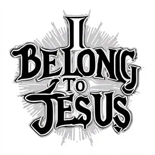 I Belong To Jesus tattoo design idea
