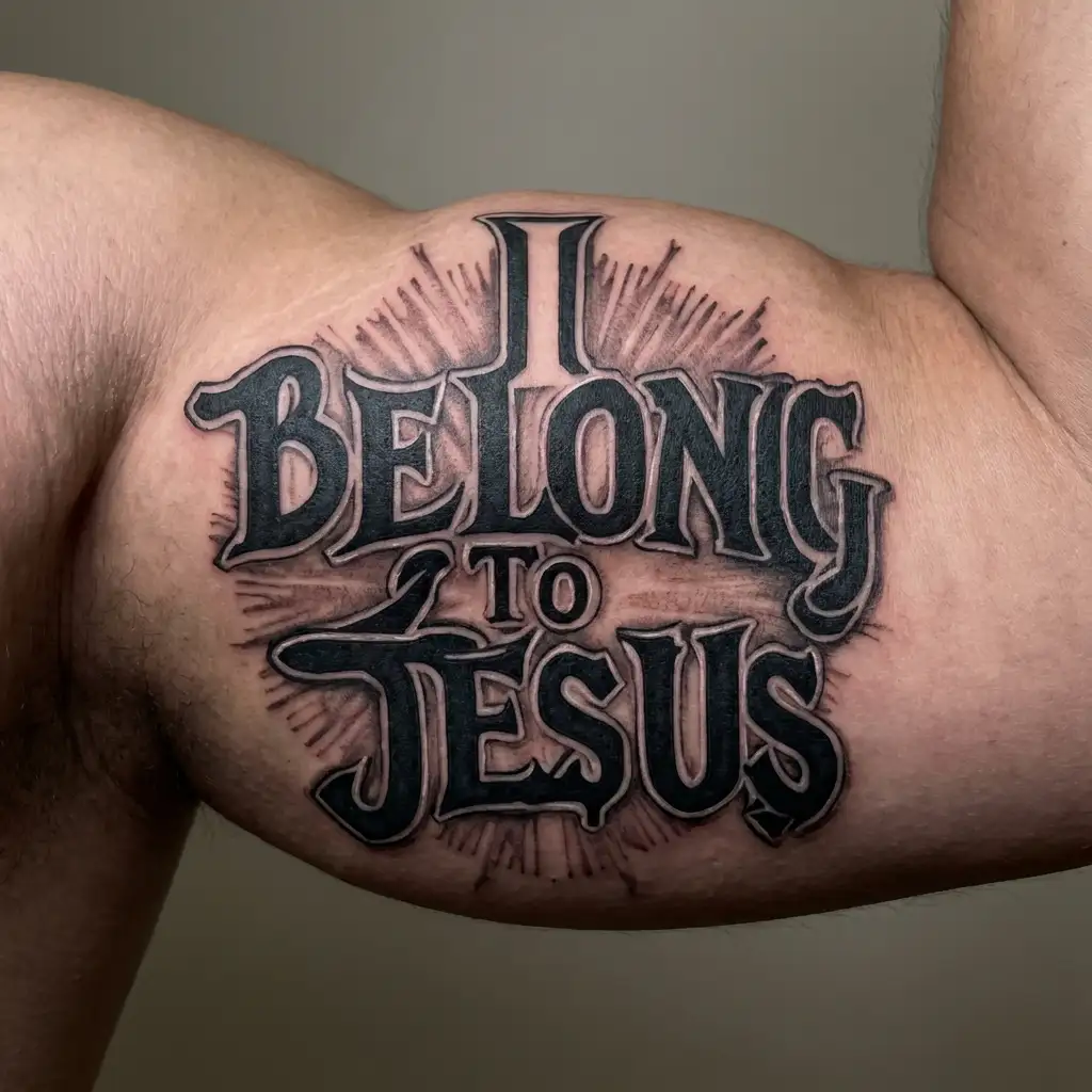 I Belong To Jesus tattoo design idea