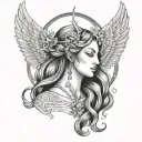 virgo goddess tattoo design idea