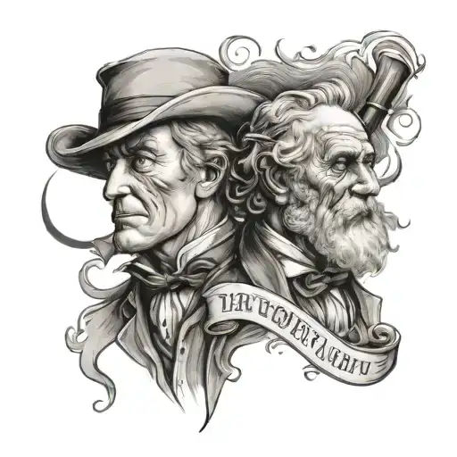 i want you to create a tattoo idea. Use the names Turner and Finnegan. Also, include the phrase, I love you more, always tattoo design idea