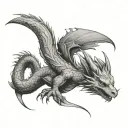 Draco tattoo design idea