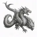 Draco tattoo design idea