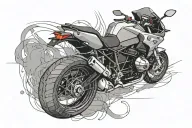 bmw plain back ground simple tattoo design idea