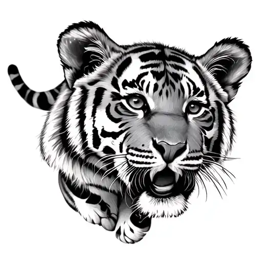 6 Tiger Cubs tattoo design idea