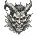 demon devil tattoo design idea