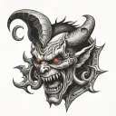 demon devil tattoo design idea