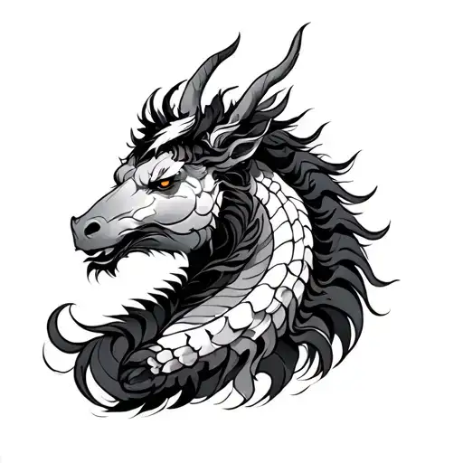 kirin Japanese men tattoo design idea