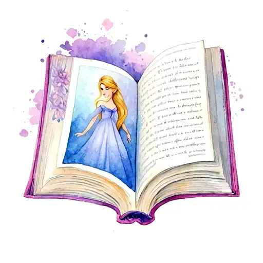 books, rapunzel, tangled, Disney, read tattoo design idea
