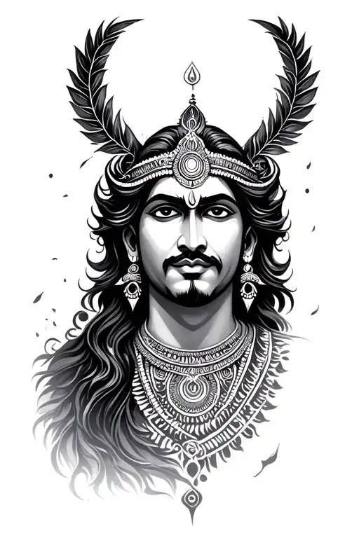 Sudarshan Chakra tattoo design idea