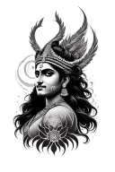 Sudarshan Chakra tattoo design idea