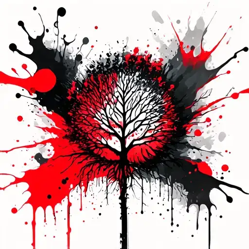 dna tree tattoo design idea