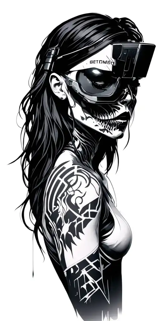 cyberpunk 2077 tattoo design idea