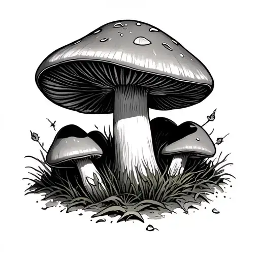 Eminem Mushroom tattoo design idea