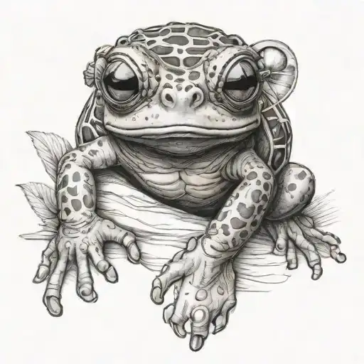 manatee frog bumblebee cosmo monkey  tattoo design idea