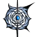 ultramarine symbol tattoo design idea