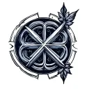 ultramarine symbol tattoo design idea