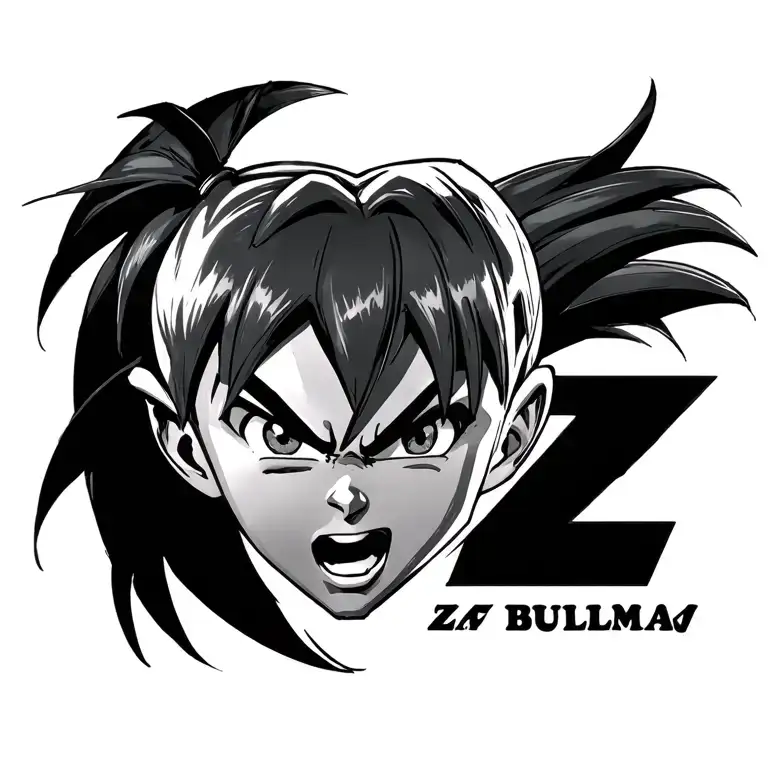 dragonball z bulma pin up tattoo design idea