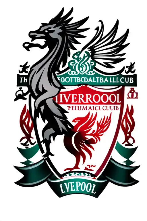 Liverpool football club logo tattoo design idea