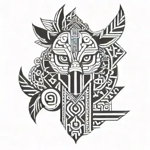 fendi logo and otf tattoo design idea
