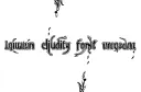 "(Liquidity font) chaos written" tattoo design idea