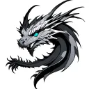 Blue Eyes White Dragon tattoo design idea