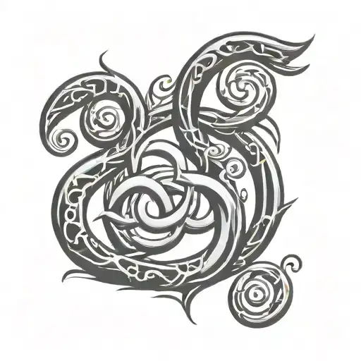 bdsm logo triskelion tattoo design idea