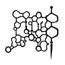 Caffeine molecular structure simple tattoo design idea