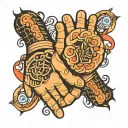 handshake symbolizing respect and friendship tattoo design idea