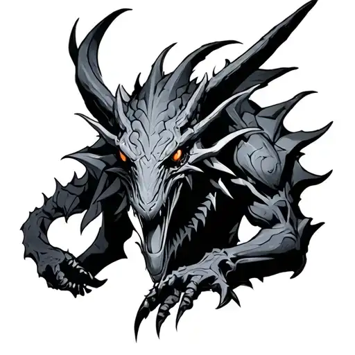 runescape vorkath half sleeve tattoo design idea