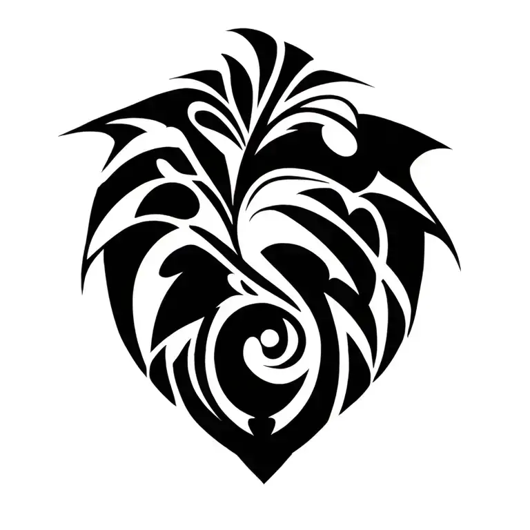 Fitzgerald family crest tribal tattoo tattoo design idea