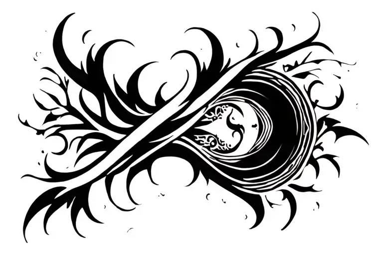 stoicism growth pain tattoo design idea