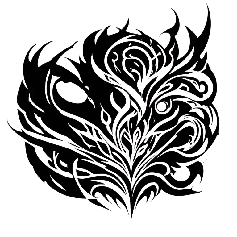 cyber tribal tattoo tattoo design idea