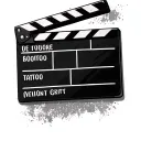 Clapperboard tattoo design idea