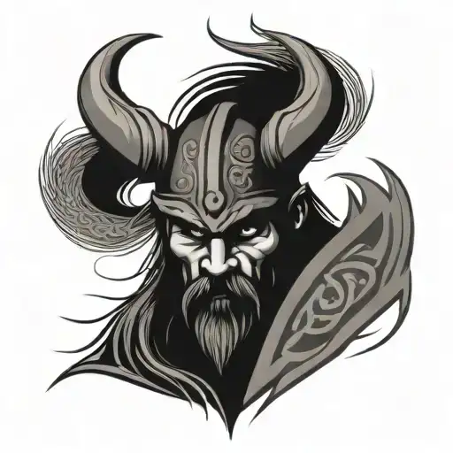 Viking tribal tattoo tattoo design idea