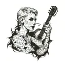 Annie Lennox tattoo design idea
