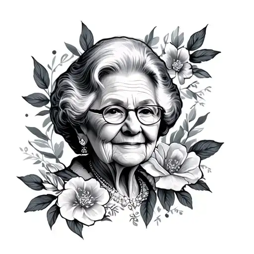 Grandma memorial tattoo tattoo design idea