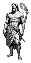 Greek mythology, Zeus, Hades, Lightning, Soldier Sparta style, Apollo tattoo design idea