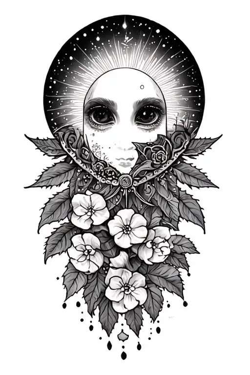 winter solstice tattoo design idea