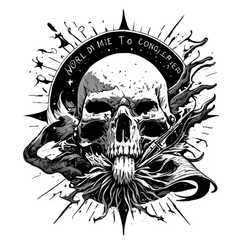 The world is mine to conquer  tattoo design idea