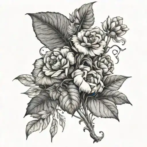 *Theme/Subject:*  Plants and vegetation that are edible or grow foods   tattoo design idea