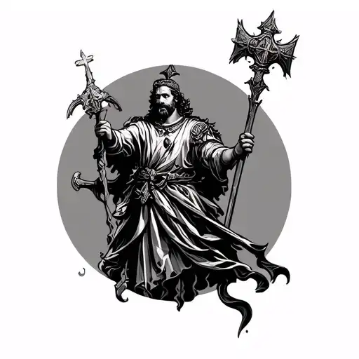 Saint Florian tattoo design idea