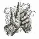 JJK Todo Boogie Woogie clapping hands tattoo design idea