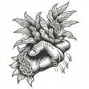 JJK Todo Boogie Woogie clapping hands tattoo design idea