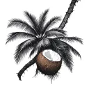 Coconut Tree tattoo design idea