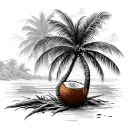 Coconut Tree tattoo design idea