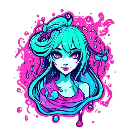 Slime tattoo design idea