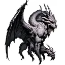 angle vs demon tattoo design idea