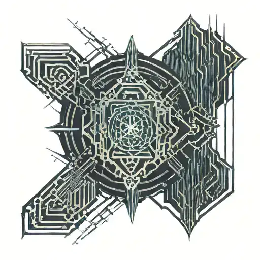 pinstripe design tattoo design idea