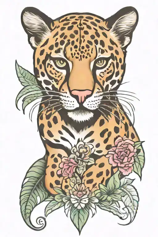 key west florida panther tattoo design idea